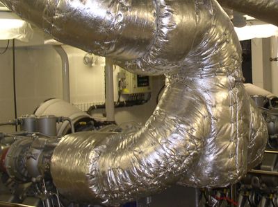 Beispiel Abgasanlagen für Schiffbau Isolierungen Schiffbau Isolierung für Abgasanlagen,
hier ein Beispiel